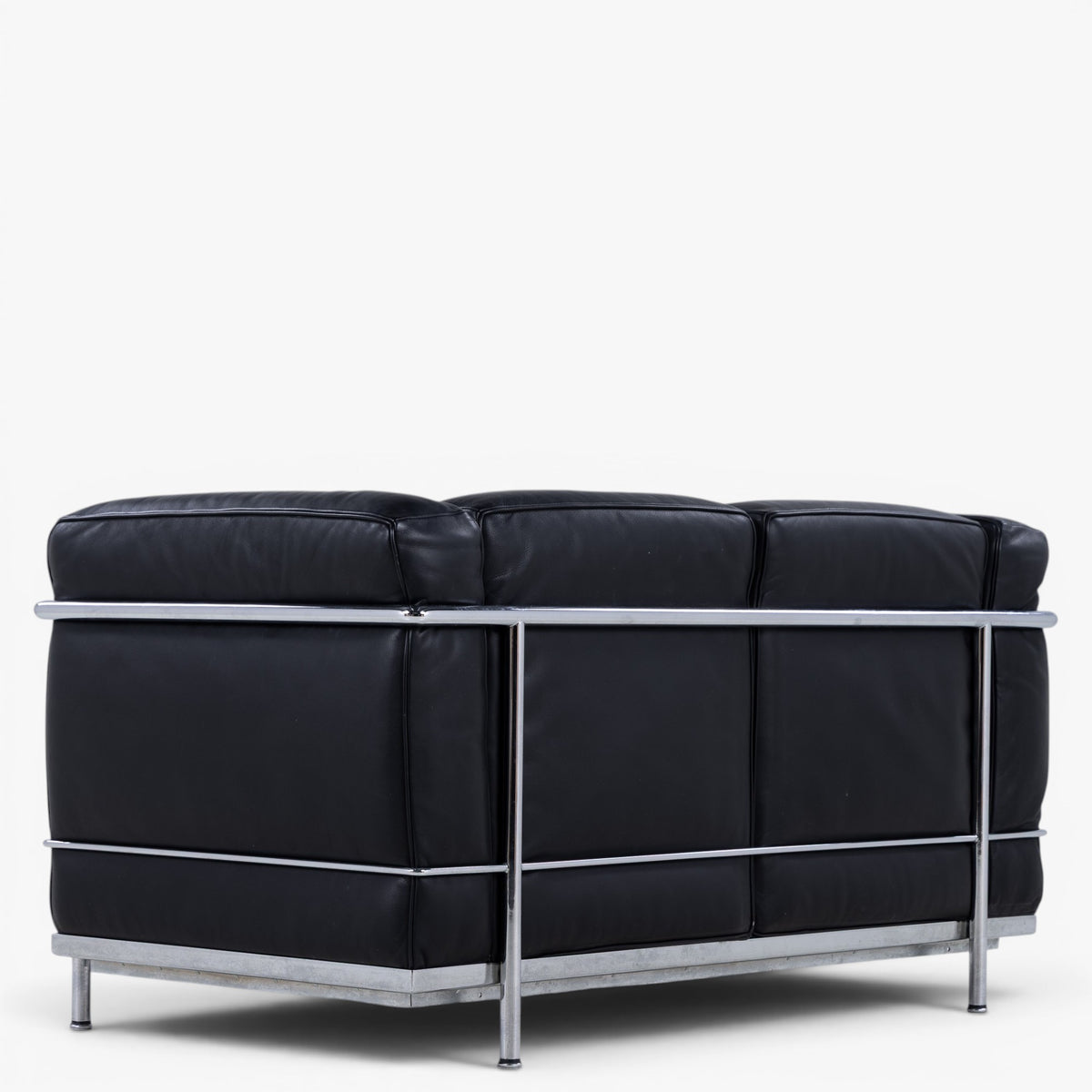 LC 2 - 2 seater sofa in black leather