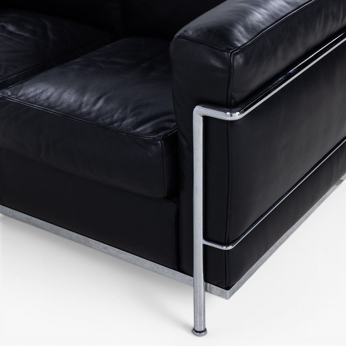 LC 2 - 2 seater sofa in black leather
