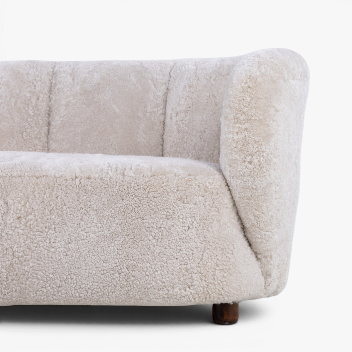 Banansofa i lammeskind