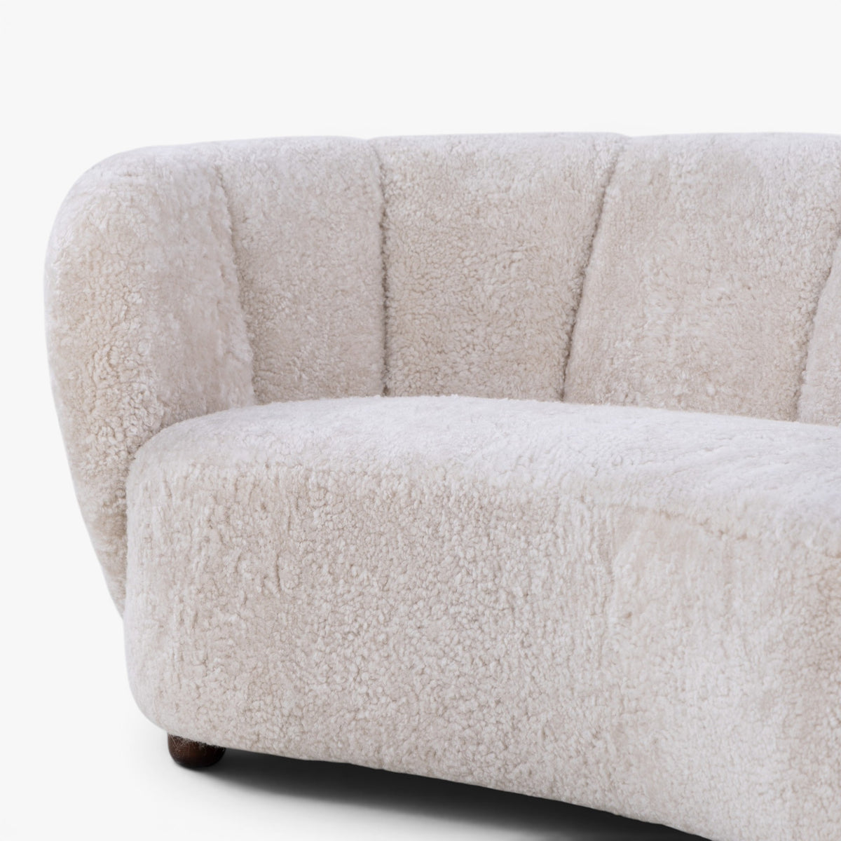 Banansofa i lammeskind