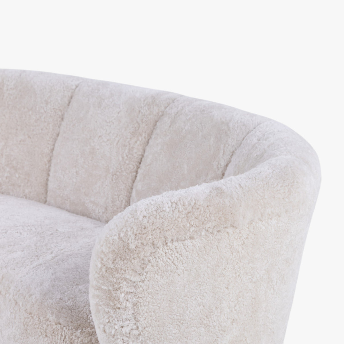 Banansofa i lammeskind