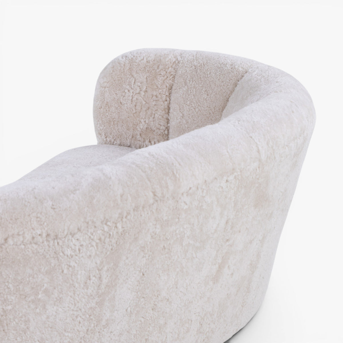 Banansofa i lammeskind