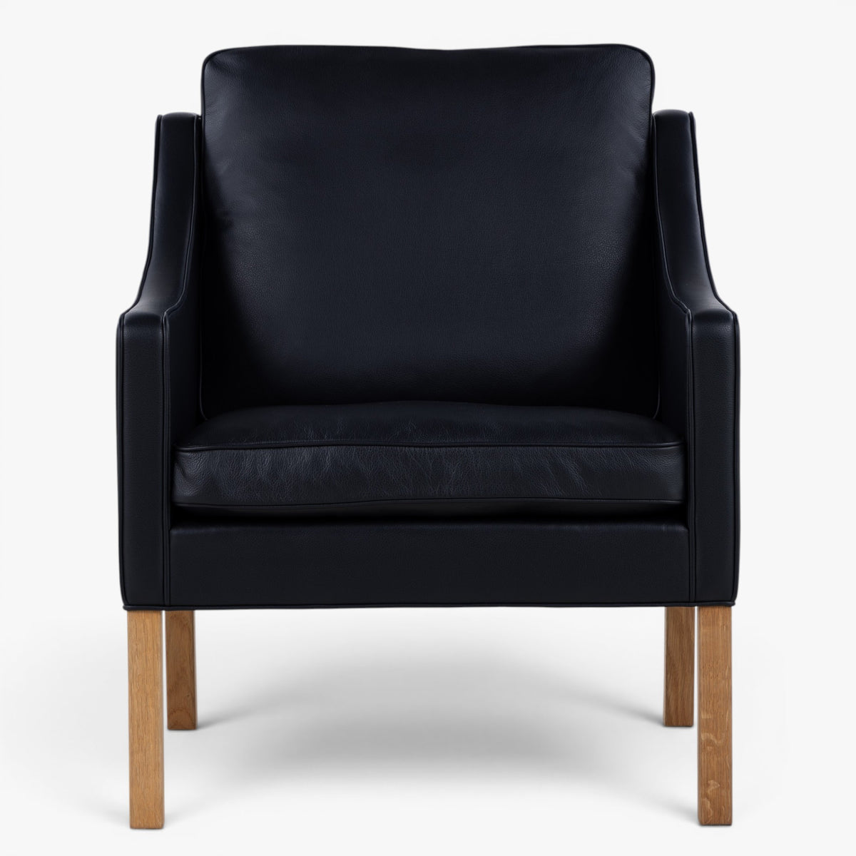 BM 2207 - Easy chair in black leather 
