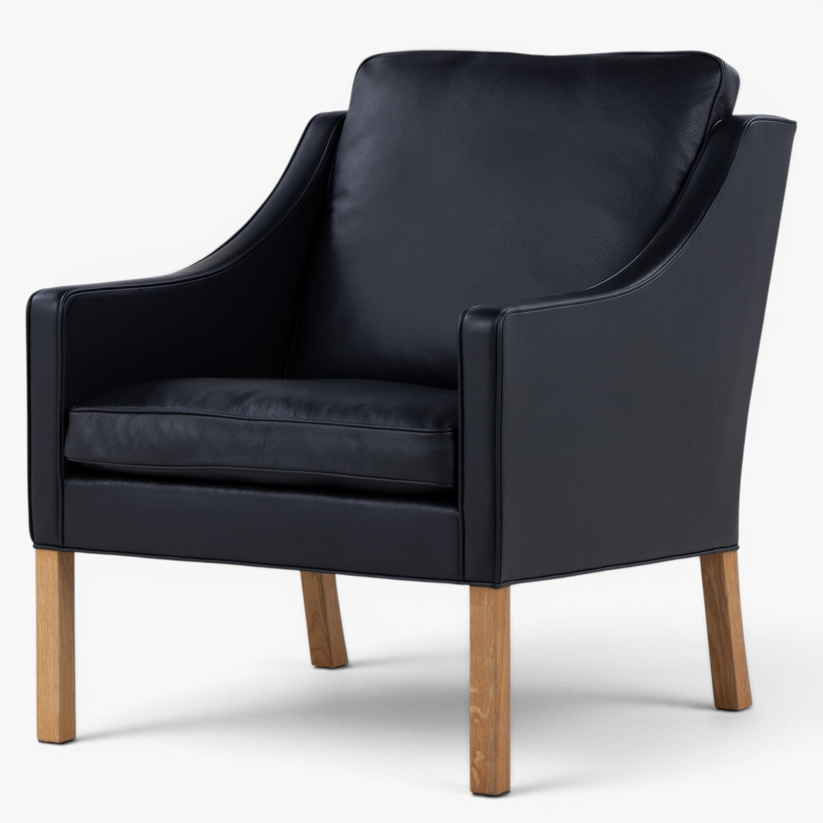 BM 2207 - Easy chair in black leather 