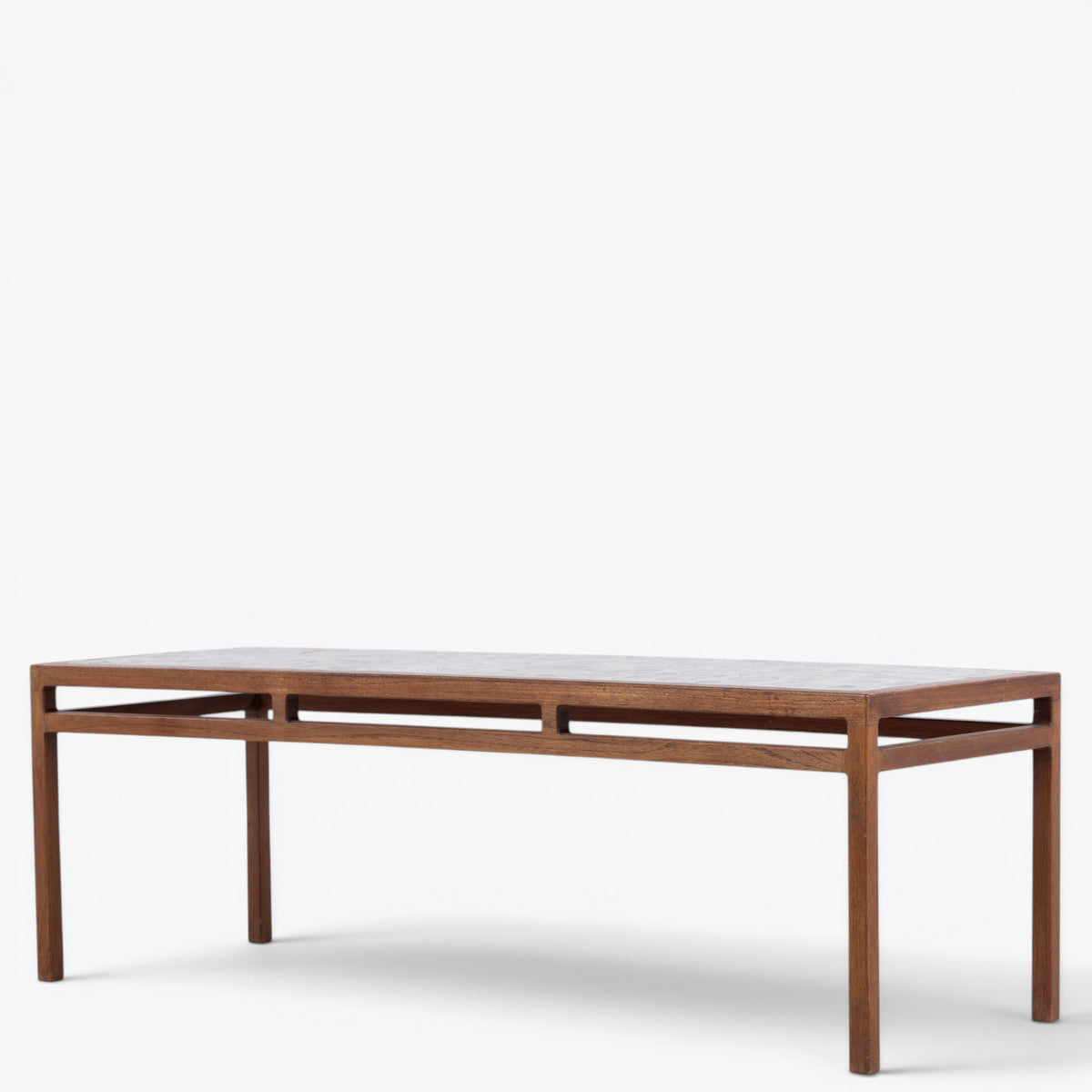 Aflangt sofabord i teak