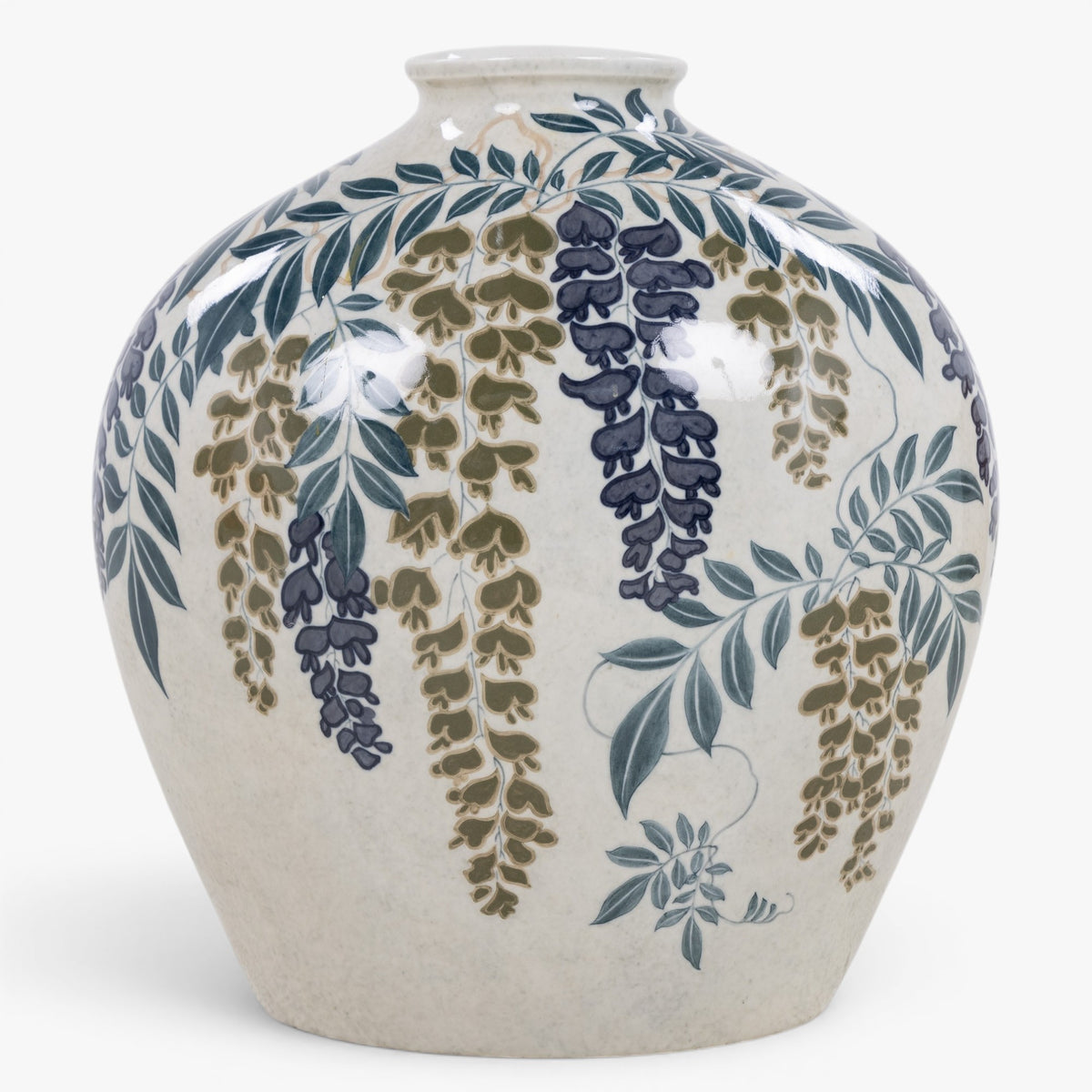 Large floor vase in porcelain