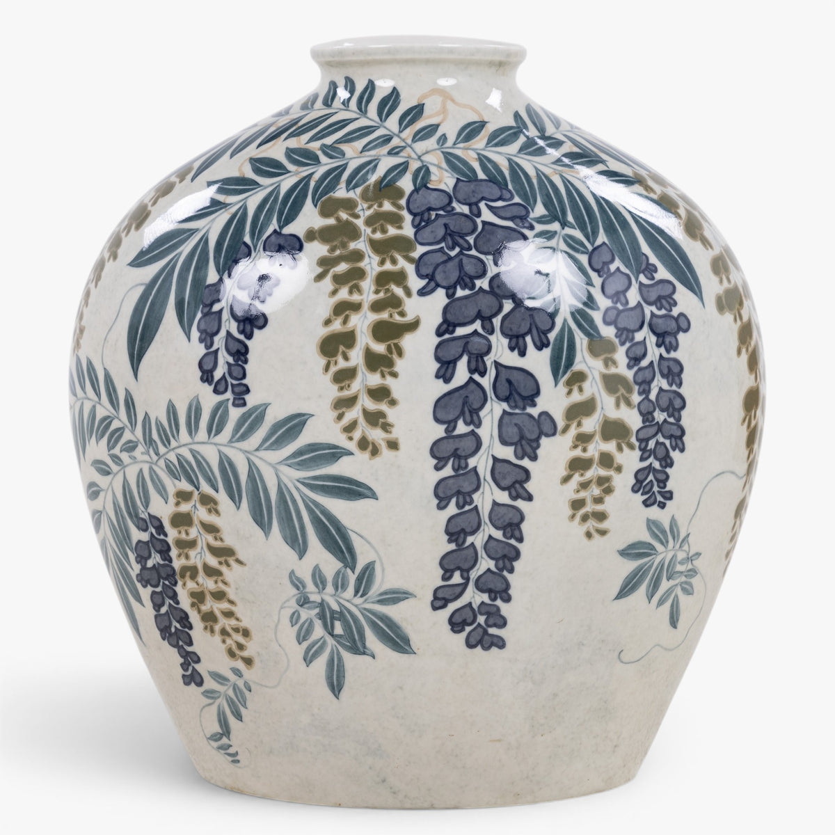 Large floor vase in porcelain