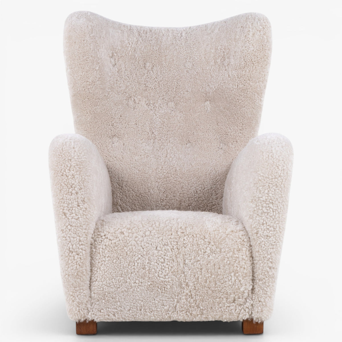 FH 1672 - Wingback chair in lambskin 