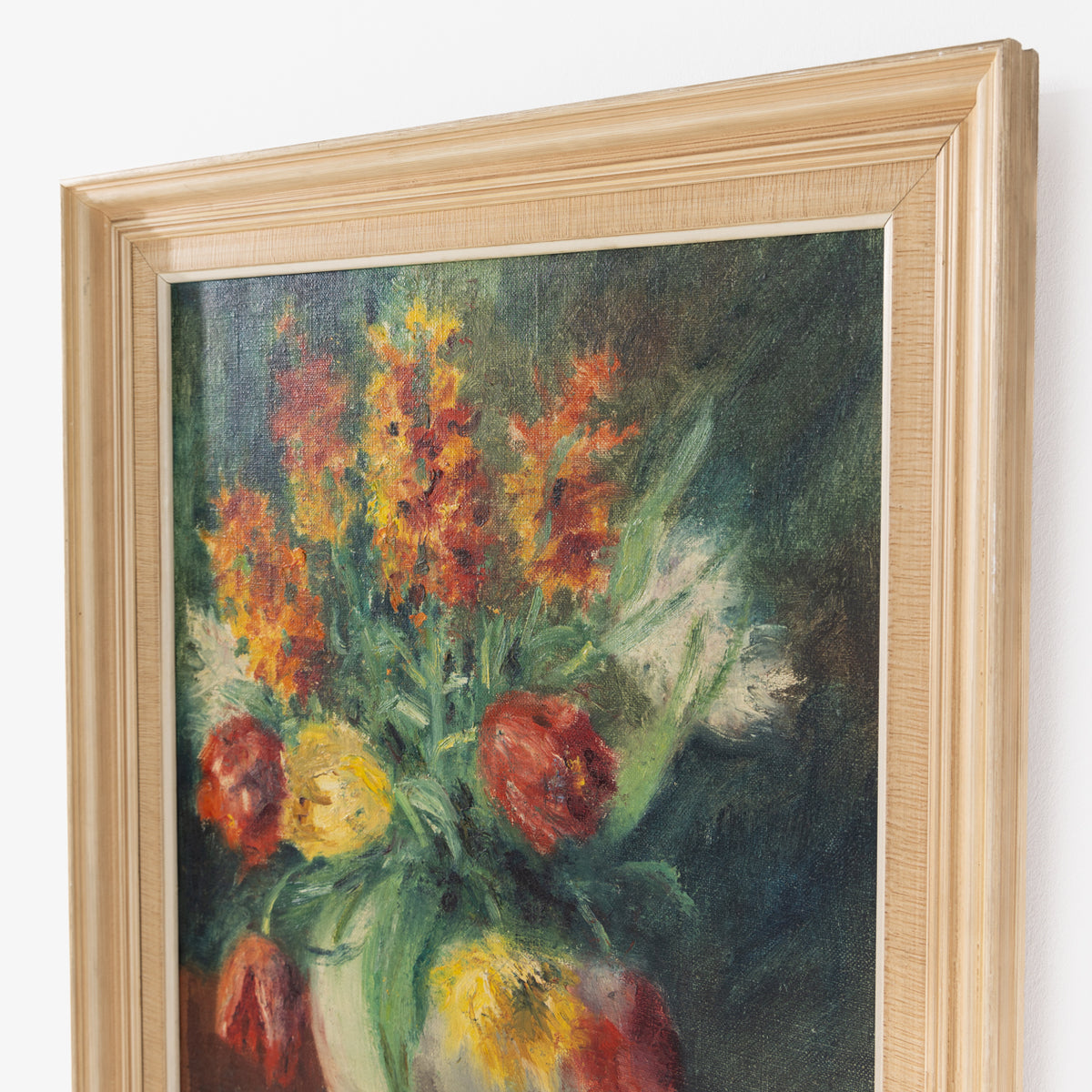 Vase med blomster' maleri