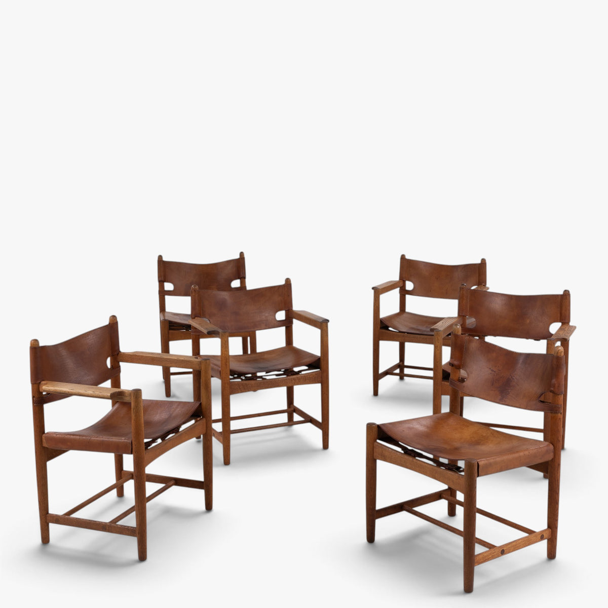 BM 3238/37 - Set of six dining chairs