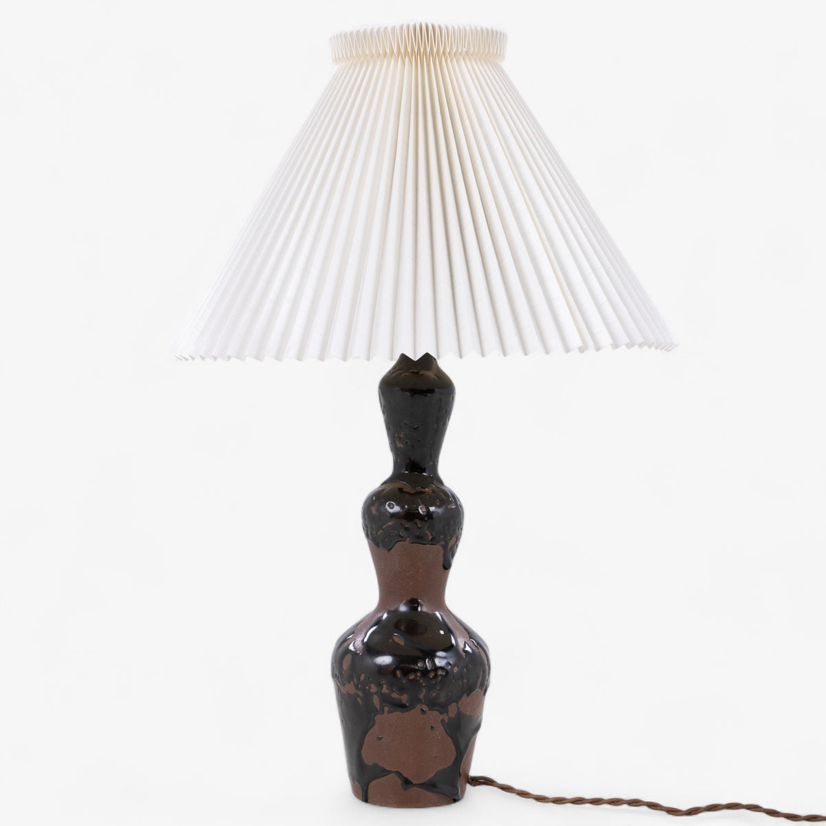 Sjælden bordlampe i stentøj
