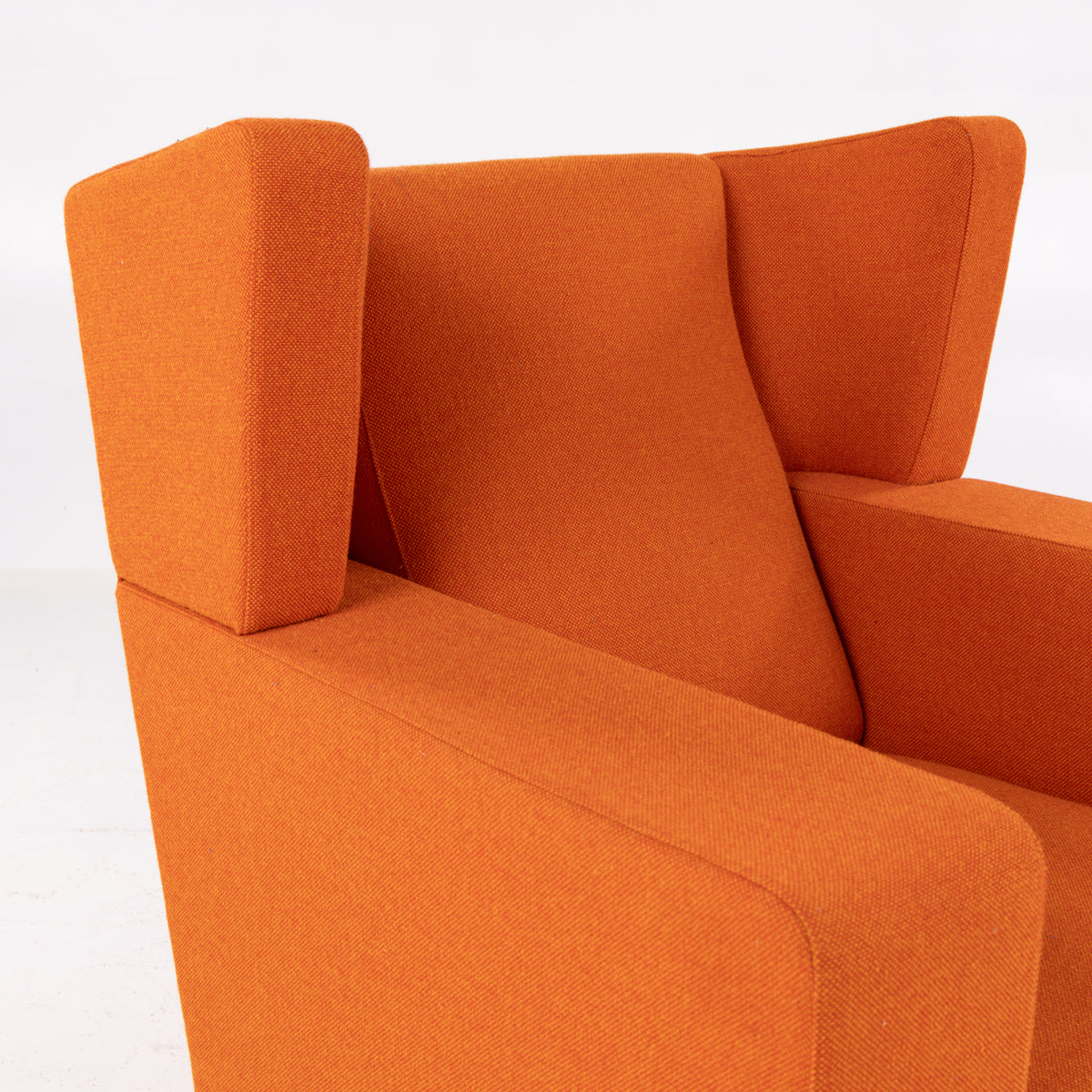 Square Chair i orange tekstil
