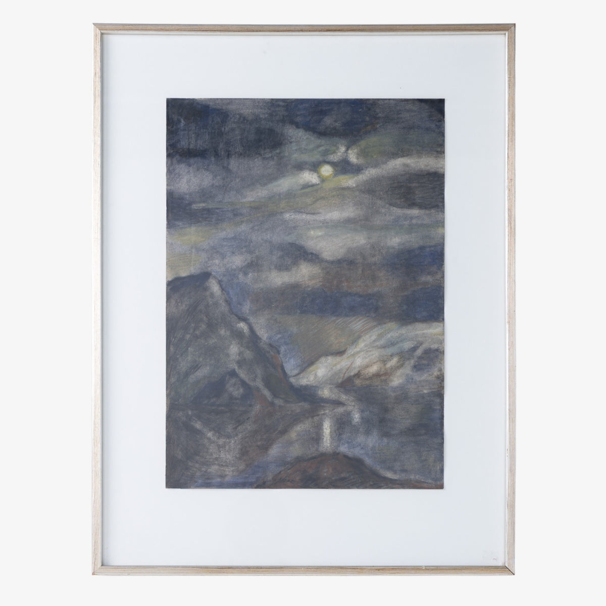 Gouache with oil pastel