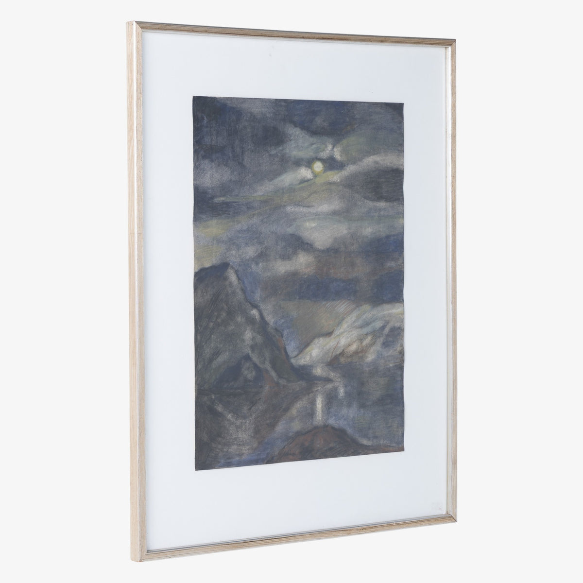 Gouache with oil pastel
