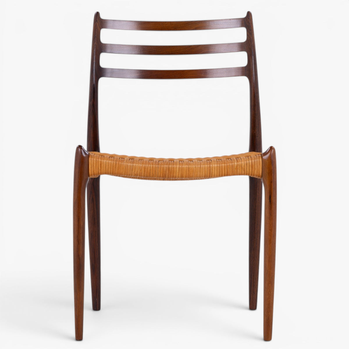NO 78 - Set of 6 dining chairs in rosewood