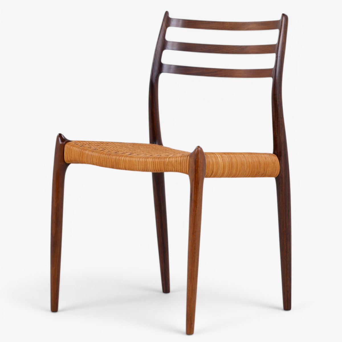NO 78 - Set of 6 dining chairs in rosewood