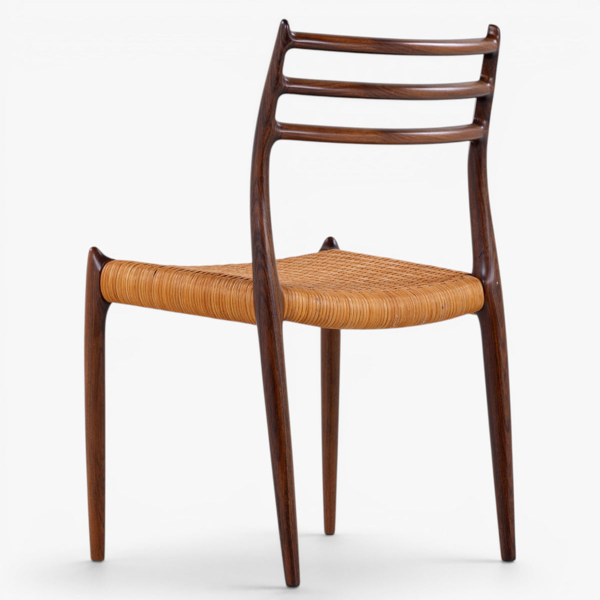 NO 78 - Set of 6 dining chairs in rosewood