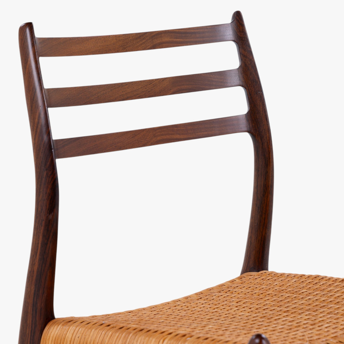 NO 78 - Set of 6 dining chairs in rosewood