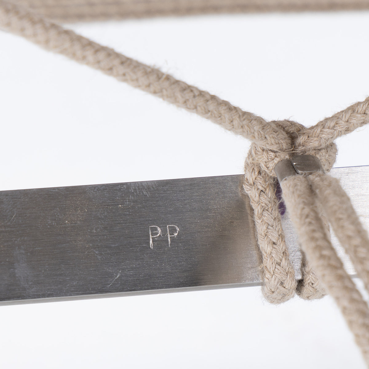 PP 225 - Flag Halyard Chair in white lacquered metal