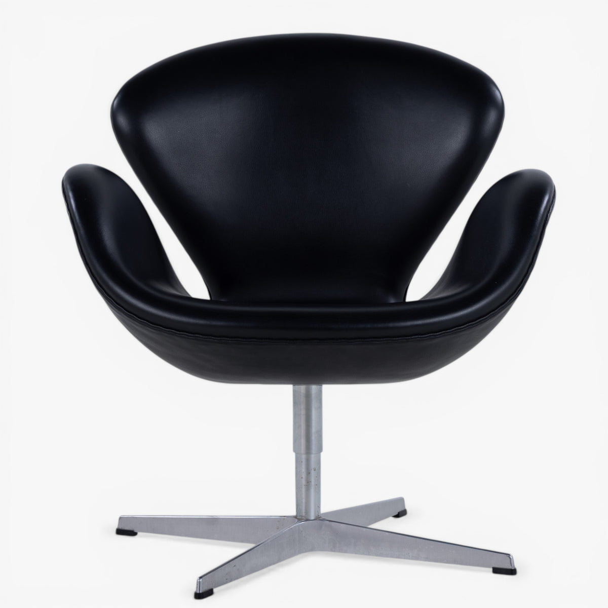 'The Swan' in black leather