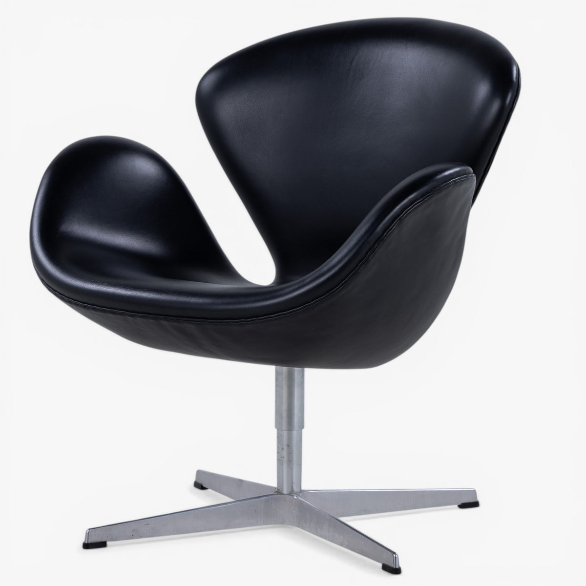 'The Swan' in black leather