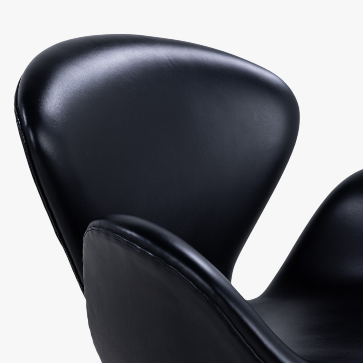 'The Swan' in black leather
