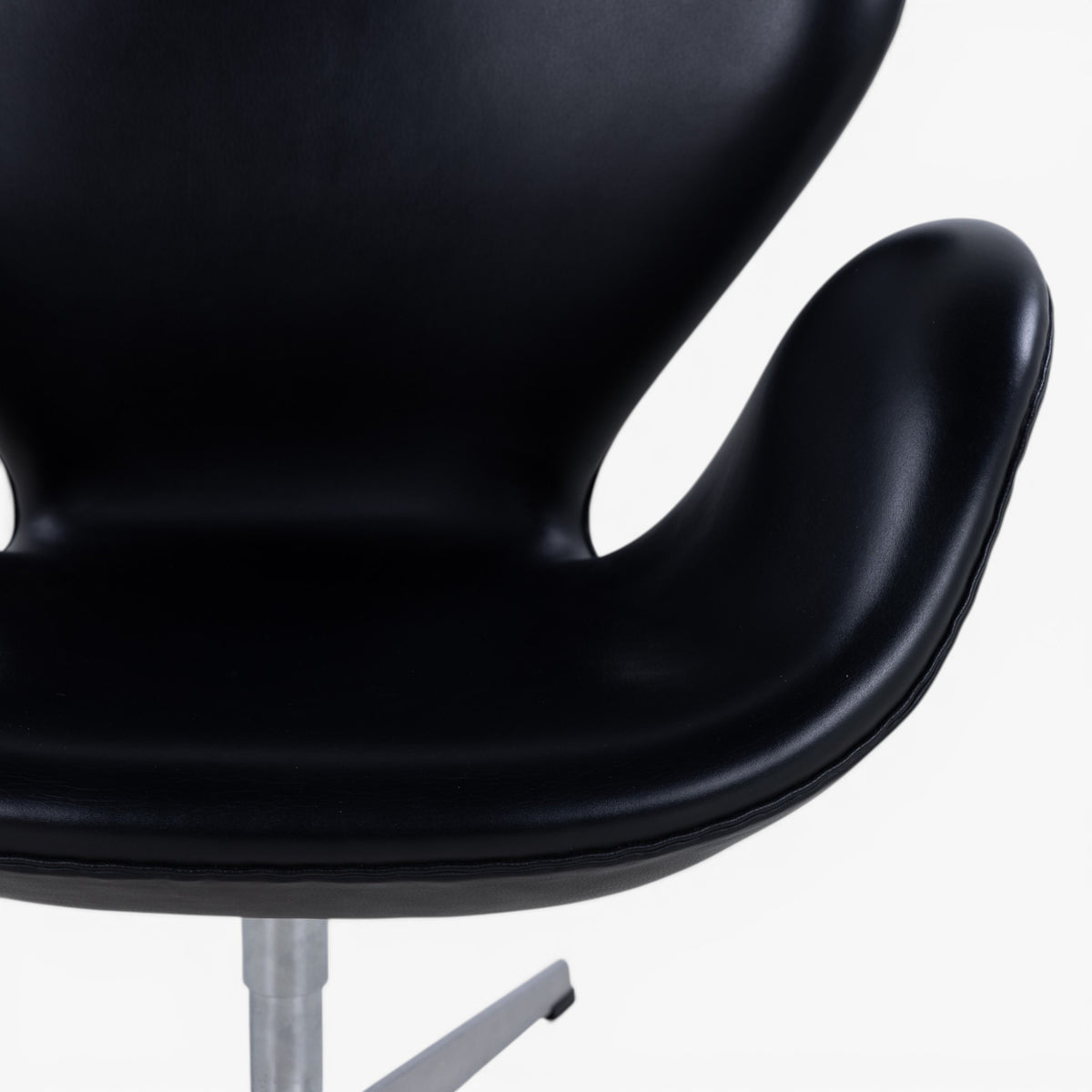 'The Swan' in black leather