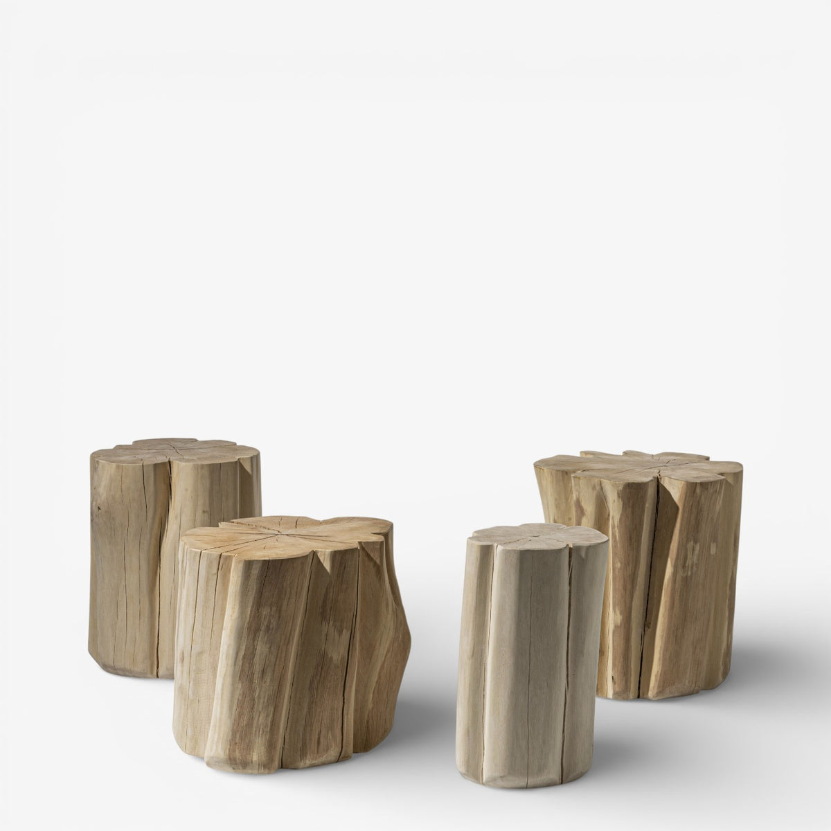 Brick M - Side table in solid beech
