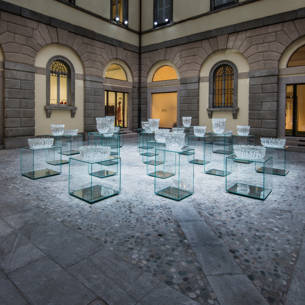 Fountain' sofabord i glas