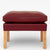 BM 2202 – Reupholstered stool in protected leather (Indian Red)