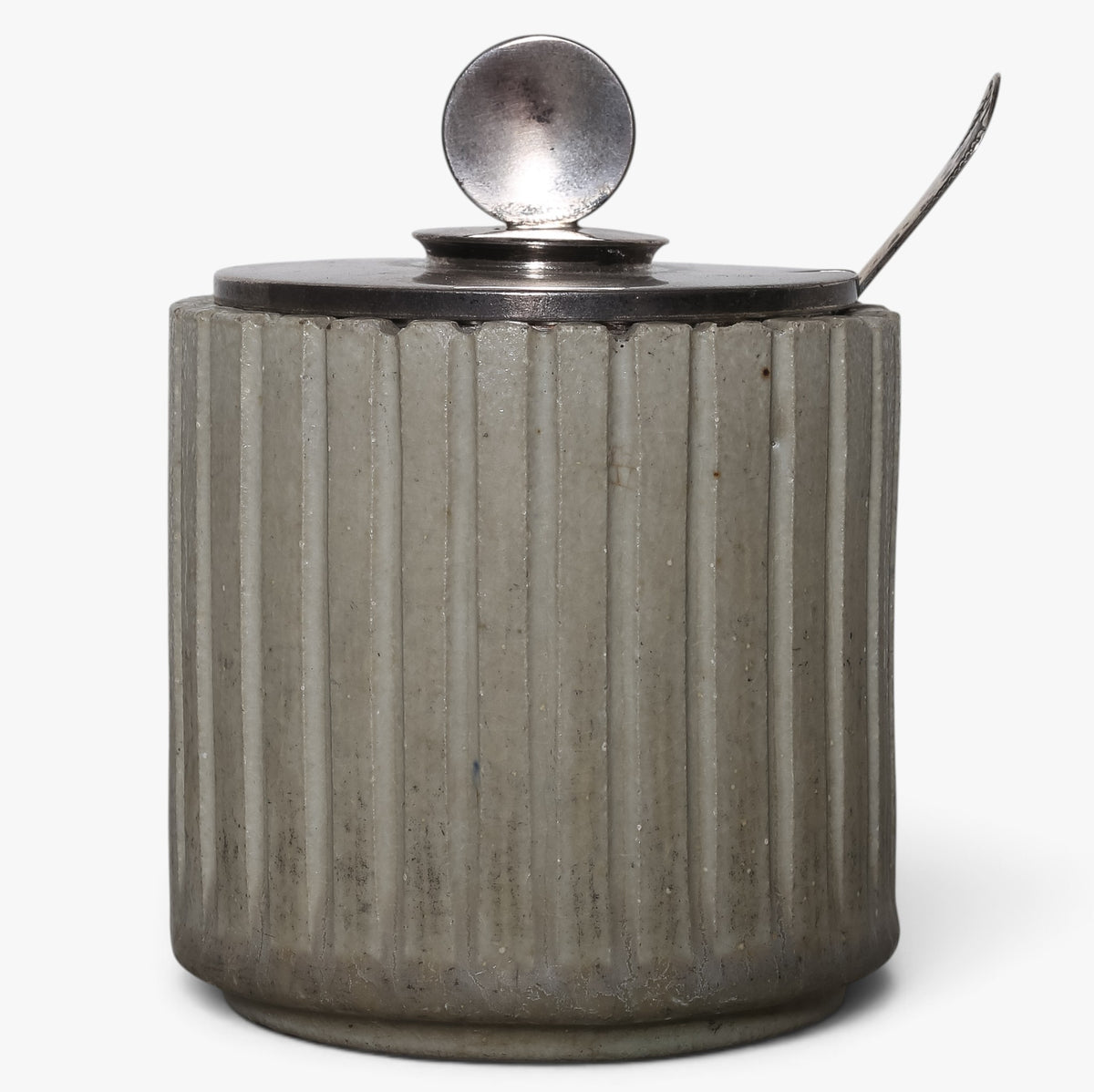 Lågkrukke i stentøj