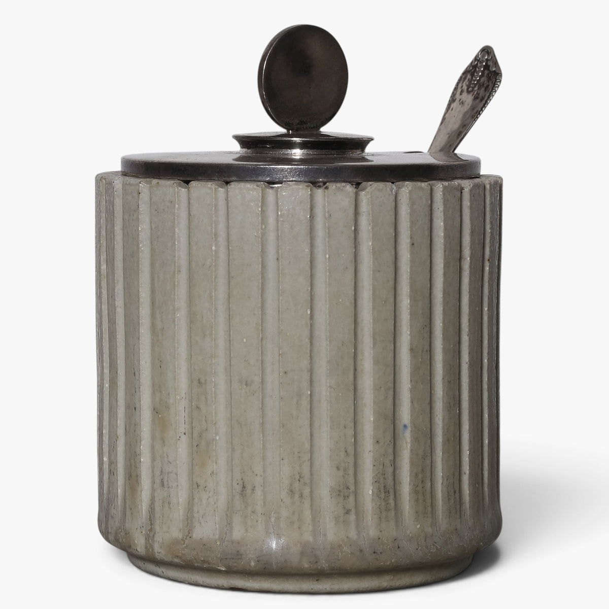 Lågkrukke i stentøj