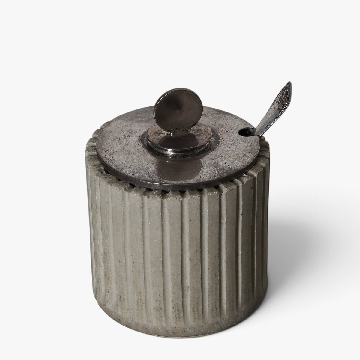 Lågkrukke i stentøj