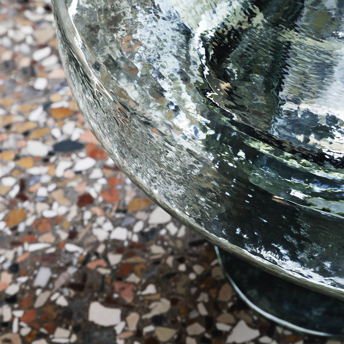 Stort 'Soda'-sofabord i glas