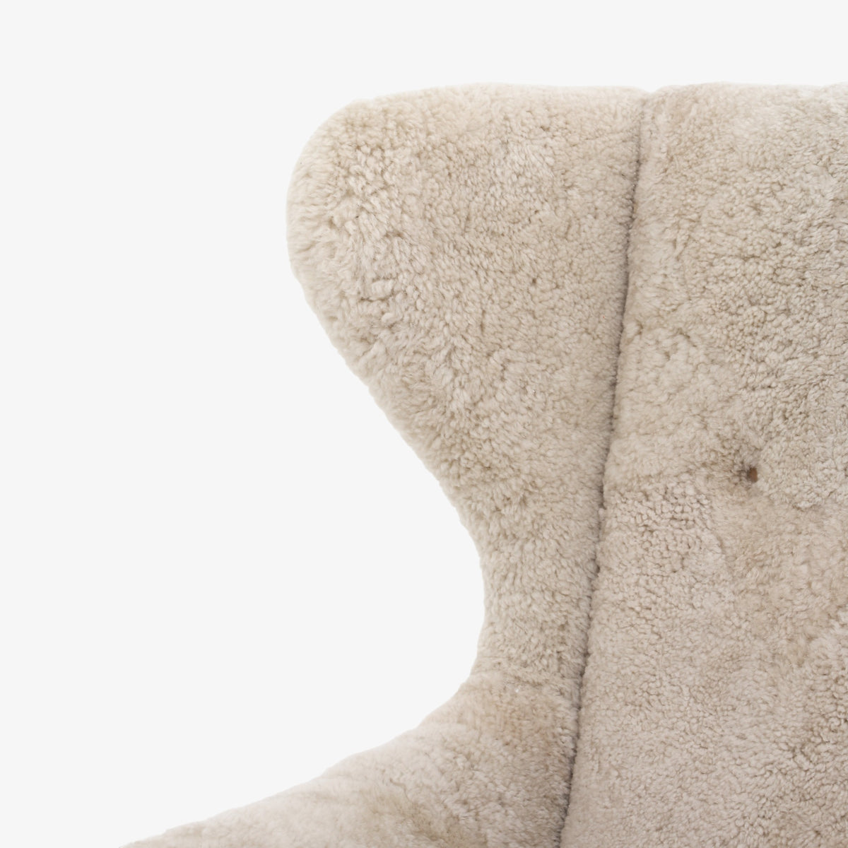 'Slotsholm' wingback chair in lambskin