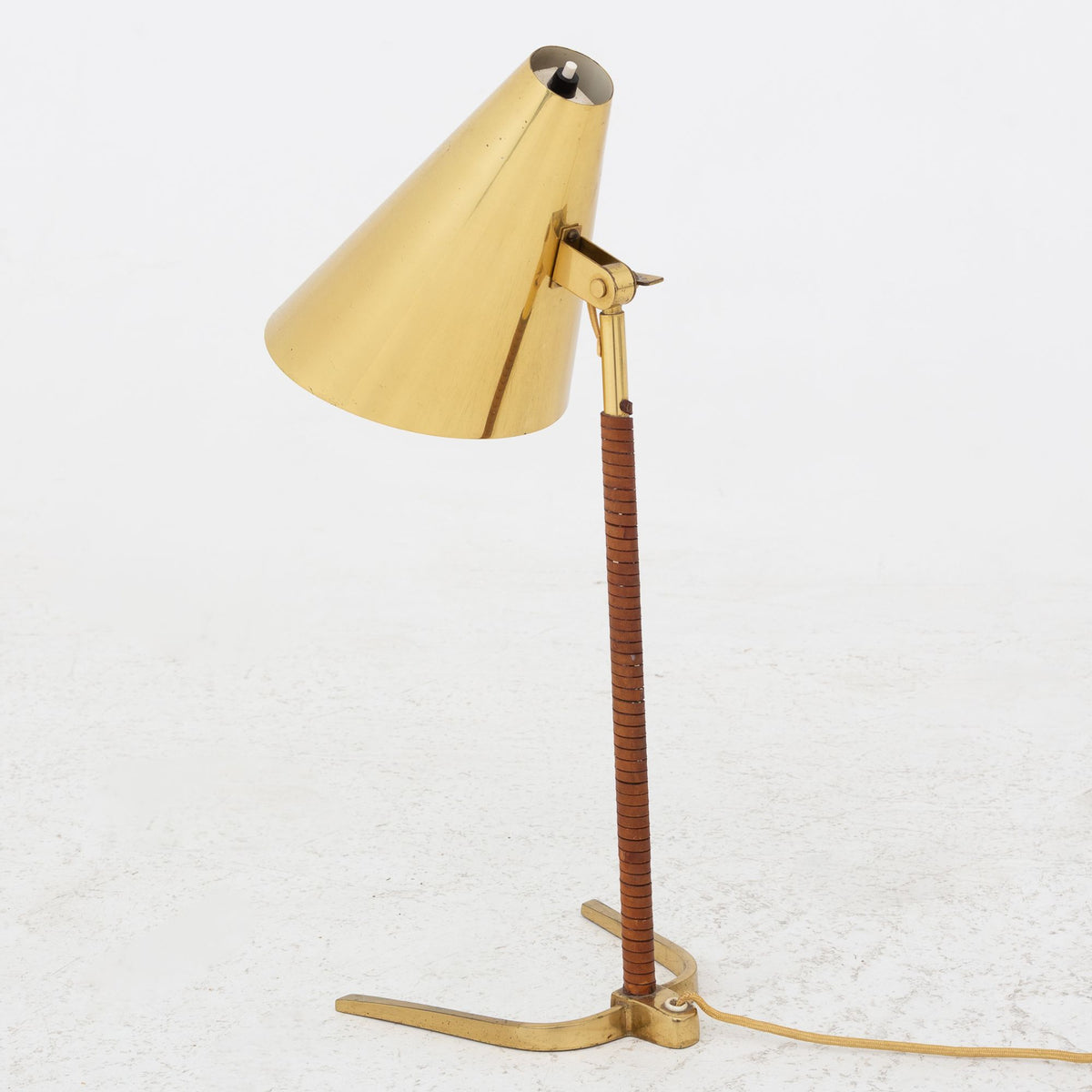 Sjælden bordlampe i messing
