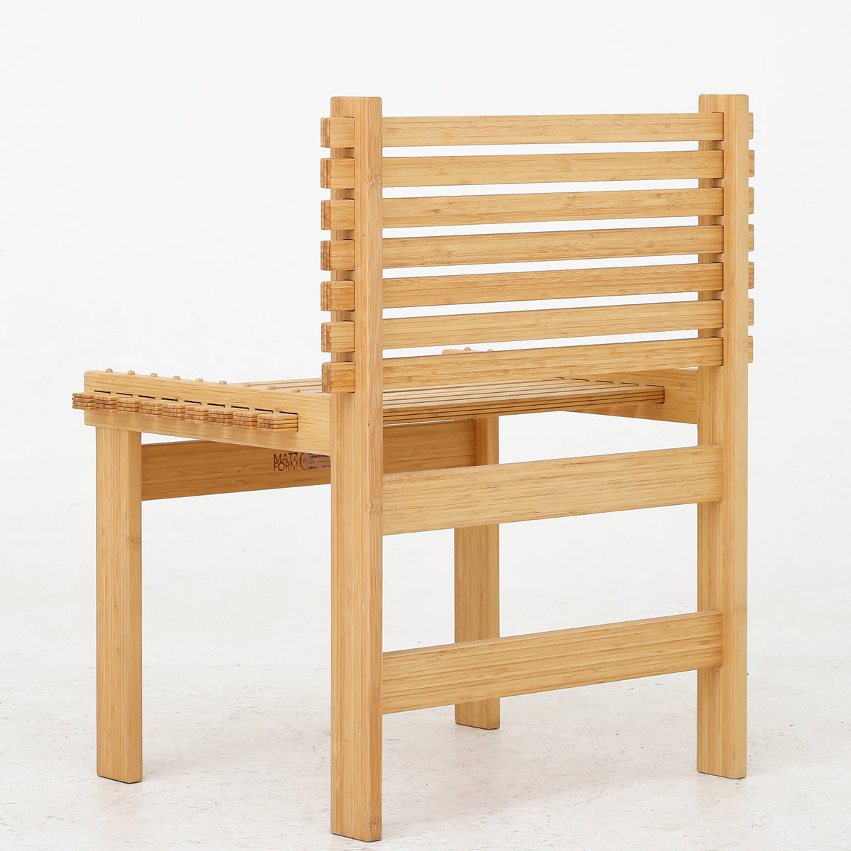Lamella' chair with frame