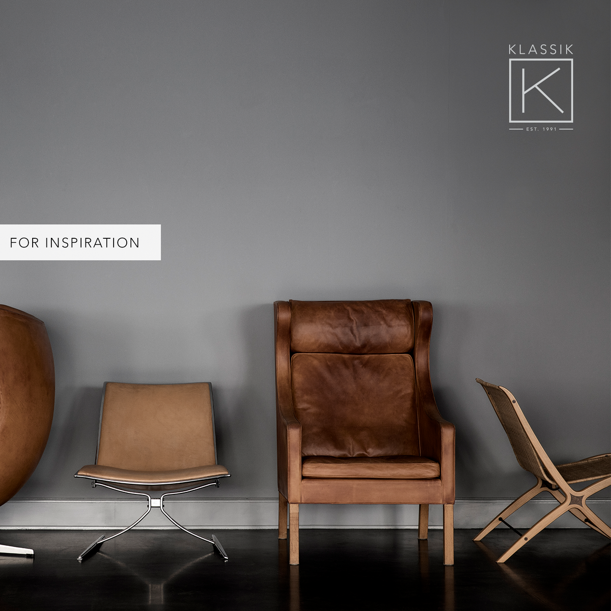 BM 2204 - Wingback Chair in Elegance leather