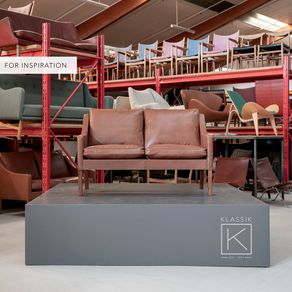 BM 2208 - 2 pers. sofa i læder