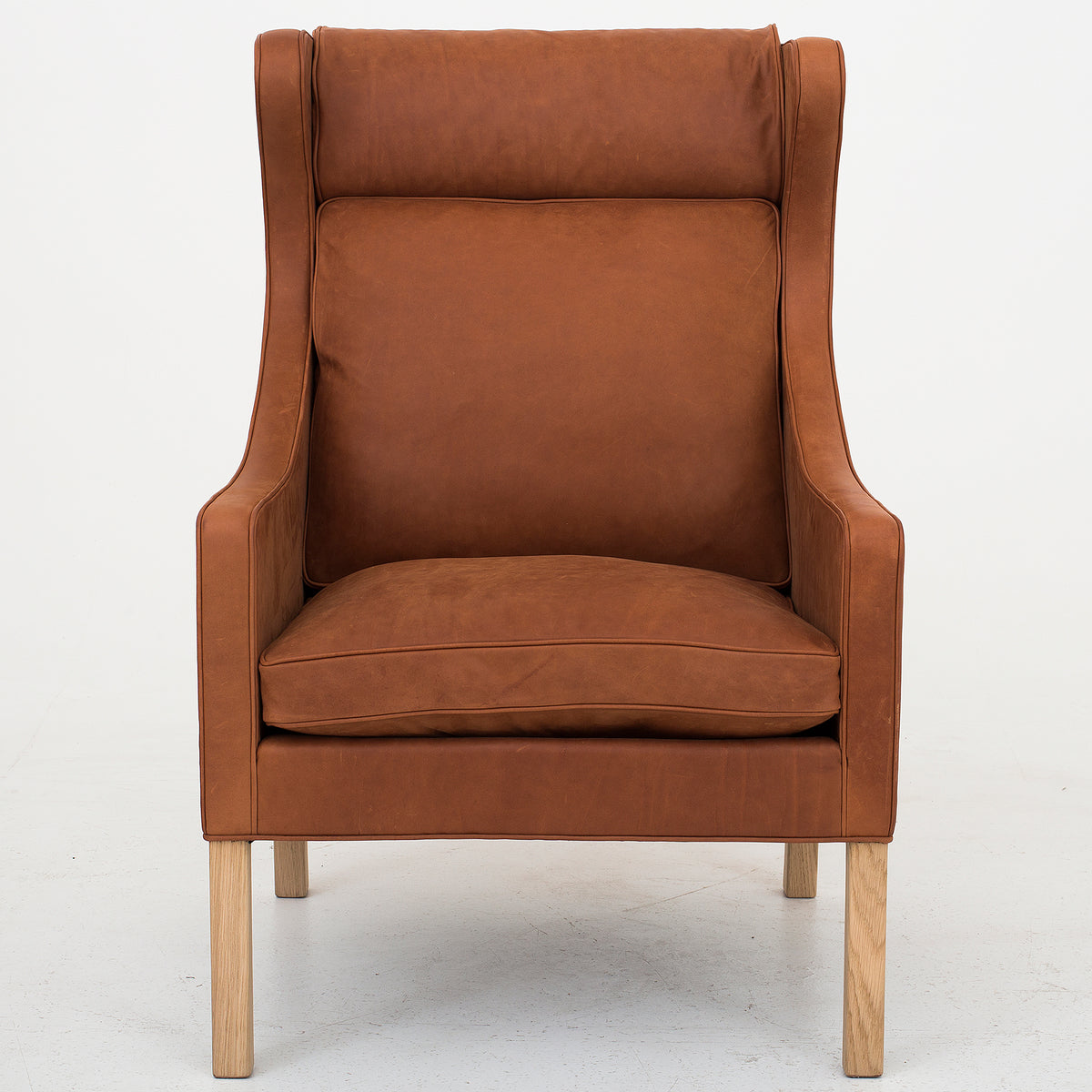 BM 2204 - 'Wing back chair' in Dunes leather