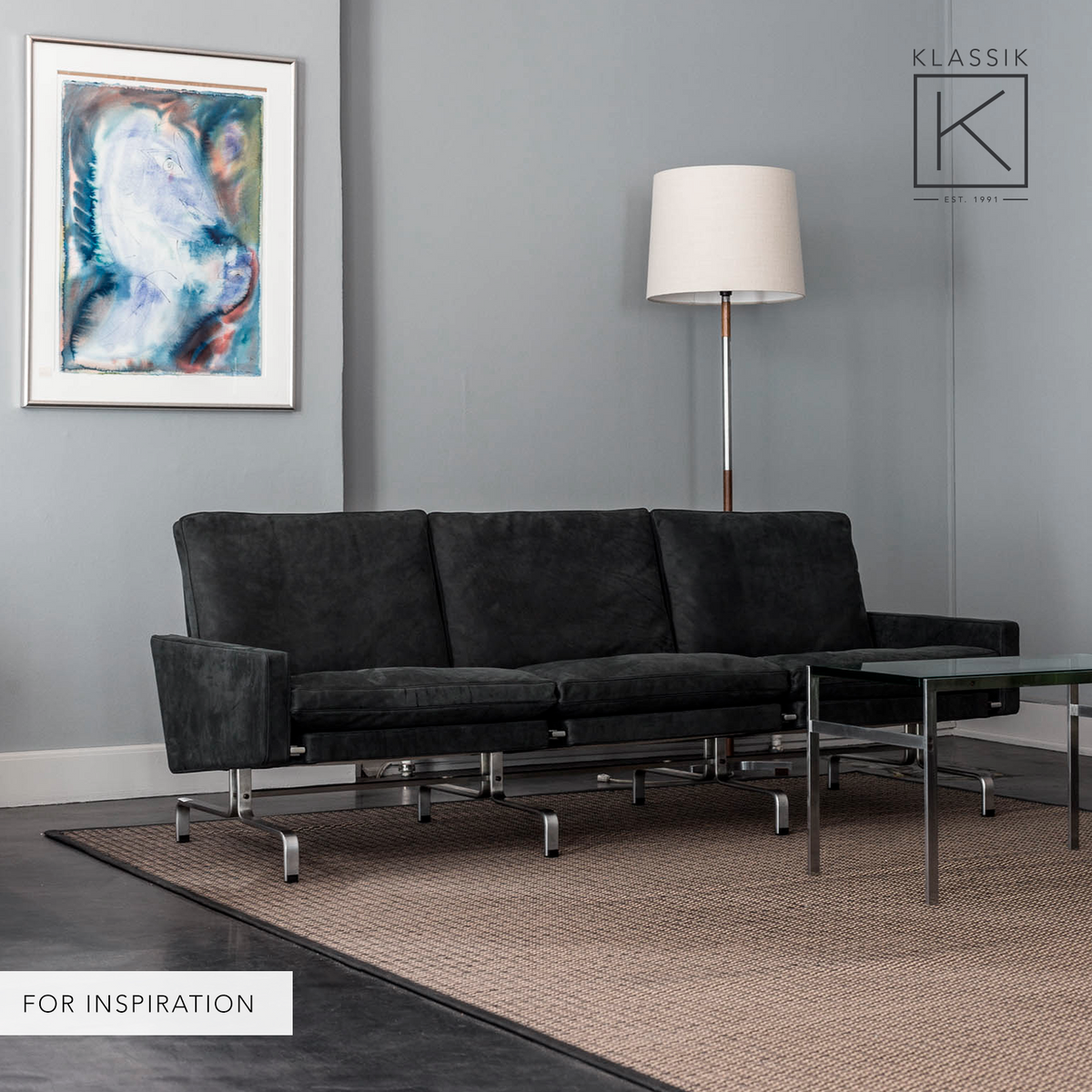 PK 31/3 - 3-seater sofa in Elegance leather