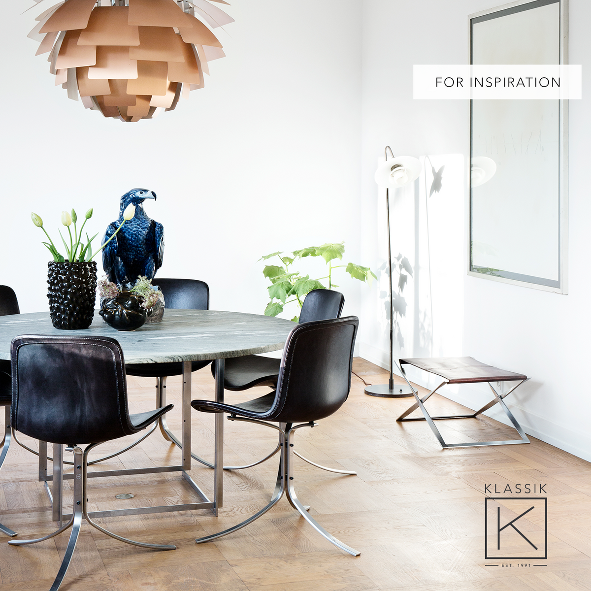 PK 54 - Spisebord m. Cippolini-marmor